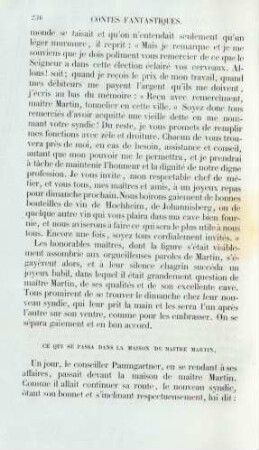 Ce qui se passa dans la maison de maître Martin