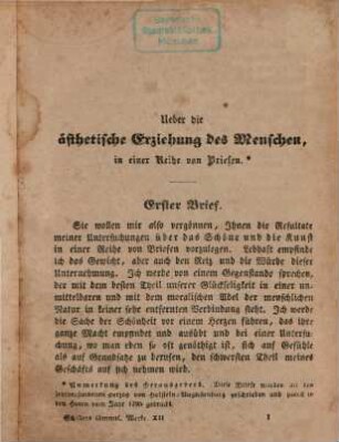 Schillers sämmtliche Werke : in zwölf Bänden ; mit Privilegien gegen den Nachdruck ..., 12. [Kleine Schriften vermischten Inhalts]