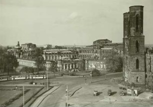 Dresden, Zwinger und Türme der Sophienkirche