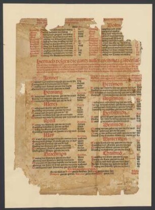 Almanach auf das Jahr 1496