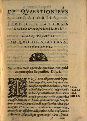 De Quaestionibus Oratoriis : Lib. II.