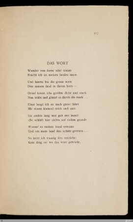 Das Wort