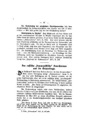 Der russische "kommunistische" Anarchismus und die Steuerfrage