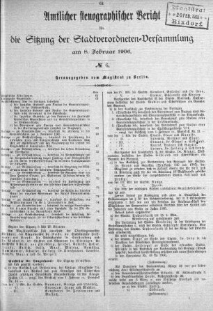 No. 6, 8. Februar 1906
