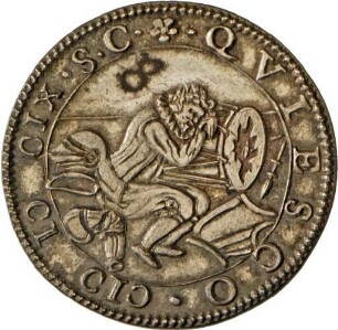 Medaille auf die Ermahnung zur Wachsamkeit, 1609