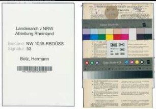 Entnazifizierung Hermann Botz , geb. 04.03.1895 (Kaufmann)