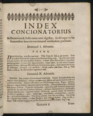 Index Concionatorius