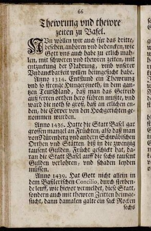 Thewrung und thewre zeiten zu Basel.