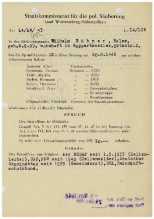 Bühner, Wilhelm