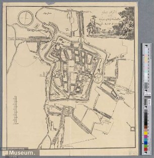 Grund Riß der Churfürstl. Sächs. Handelstadt LEIPZIG