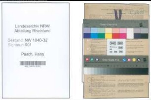 Entnazifizierung Hans Pasch , geb. 30.12.1899 (Technischer Angestellter)
