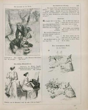 "Ein Freund in der Noth" "Die bösen Grenadiere" "Der verwechselte Ball"