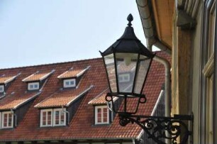 Quedlinburg - Laterne : Laterne am Wasserwinkel, aufgenommen in Quedlinburg am 6. April 2014. Foto Uwe Gerig