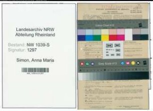 Entnazifizierung Anna Maria Simon , geb. 24.01.1902 (Lehrerin)