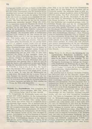 73-74 [Rezension] Michaelis, Otto, Grenzlandkirche