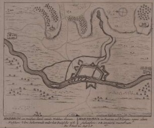 Plan der Befestigung von Heilbronn, 1:32 000, Kupferstich, um 1710