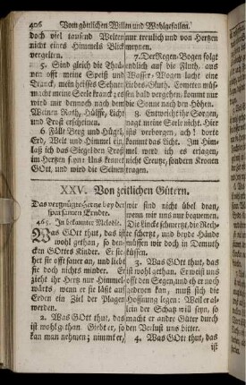 XXV. Von zeitlichen Gütern.