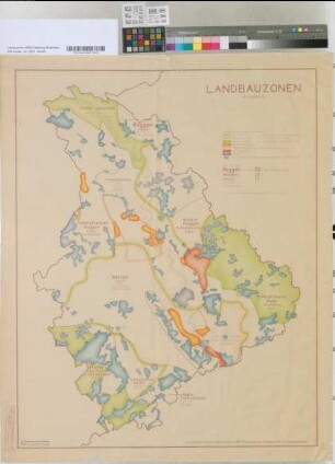 Landbauzonen [der Rheinprovinz. Nördlicher Teil]. Landesplanungsgemeinschaft Rheinland