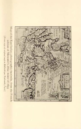 Map of the East Indies; photographic facsimile, from French edition of Mercator's Atlas minor 1635