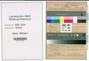 Entnazifizierung Wilhelm Kobs , geb. 21.09.1900 (Strassenbahner)