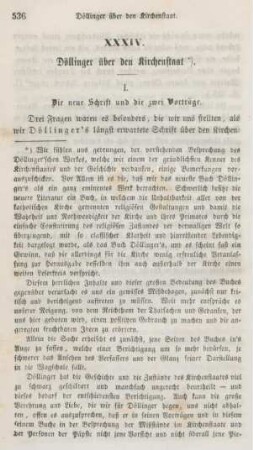 536-575 Döllinger über den Kirchenstaat