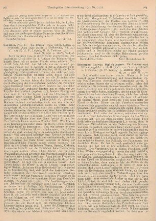 264-265 [Rezension] Schemann, Ludwig, Paul de Lagarde. Ein Lebens- und Erinnerungsbild. 2. Aufl