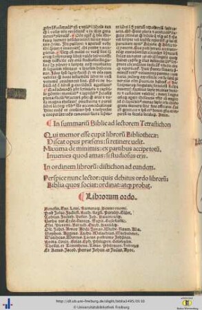 Librorum ordo