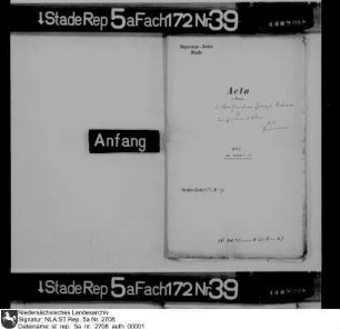 Klagesache des Akziseeinnehmers Jacob Lindsay in Bederkesa gegen den Leutnant Johann Dietrich Schorr wegen Beleidigung