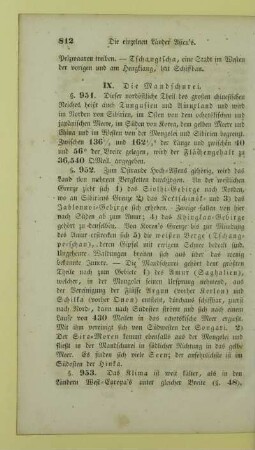 IX. Die Mandschurei