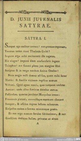 Satyra I
