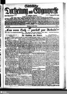 Sächsische Dorfzeitung und Elbgaupresse : mit Loschwitzer Anzeiger ; Tageszeitung für das östliche Dresden u. seine Vororte