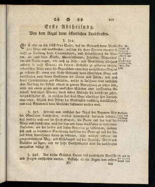 257-265, Erste - Zweyte Abtheilung.