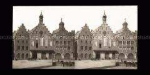 Rathaus mit Gerechtigkeitsbrunnen am Römerberg, Frankfurt am Main