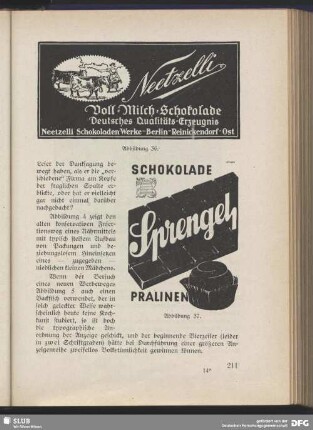 Neetzelli Schokolade, Berlin und Sprengel Schokolade