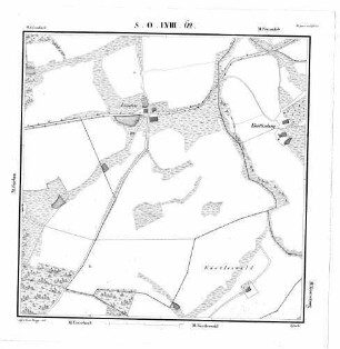 Kartenblatt SO LVIII 62 Stand 1825