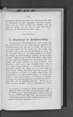 Die Vergnügungen der Fortifikations=Bürger.