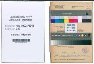 Entnazifizierung Friedrich Fischer , geb. 19.05.1889 (Studienrat)