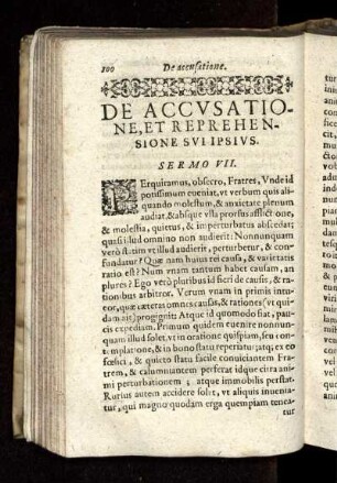 De Accusatione, Et Reprehensione Sui Ipsius. Sermo VII.