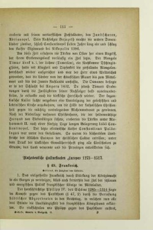 Außerdeutsche Culturstaaten Europas 1273-1517