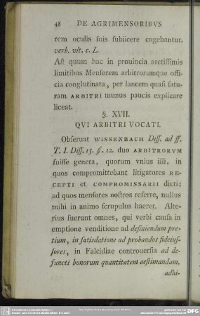 §. XVII. Qui Arbitri Vocati