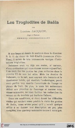 Sér. 4: Les Troglodites de Baâla