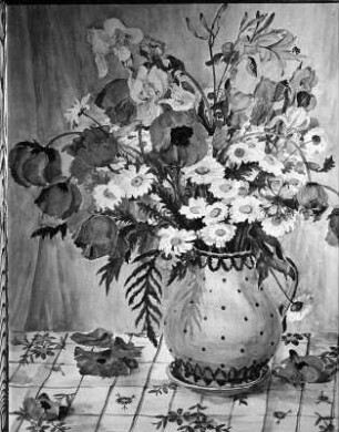 Vase mit Blumen, Repro
