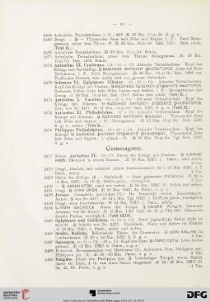Commagene (Nr. 2477-2494)