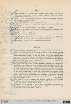 Fer (Nr. 320-330)