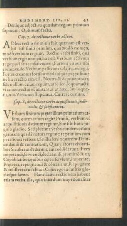 Cap. 7, de rectione verbi activi.