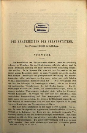 Krankheiten des Nervenapparates