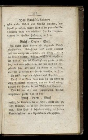 Wechsel-Scontro; Brief-Copie-Buch; Brief-Porto-Buch