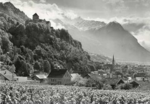 Schloß des Fürsten von Liechtenstein mit der Mittagsspitze