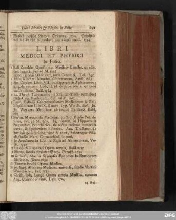[XLII.] Libri Medici Et Physici