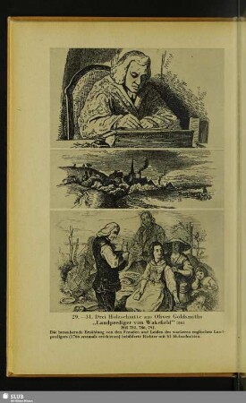 31. Holzschnitt aus Oliver Goldsmiths „Landprediger von Wakefield“